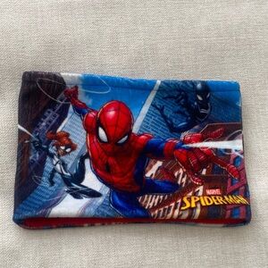 Marvel Spider-Man Fleece infinity scarf for little kids.
